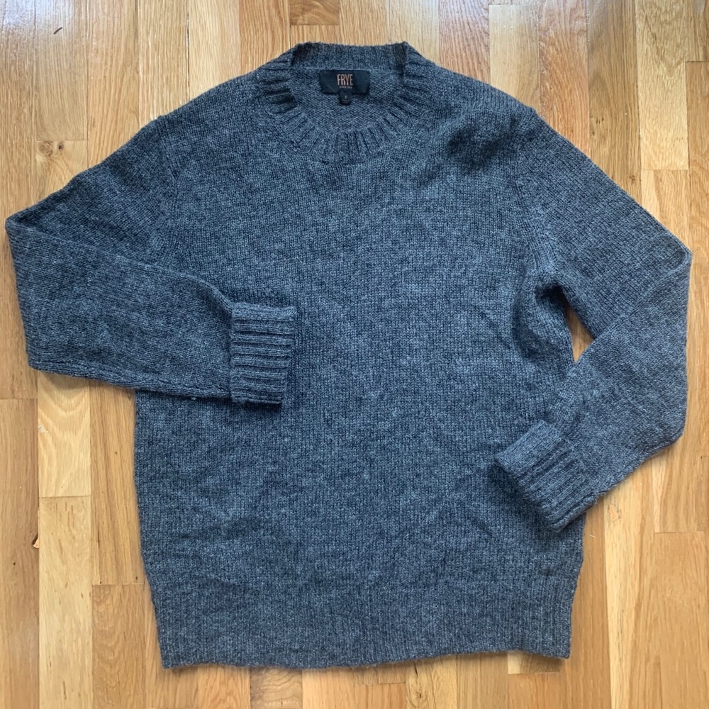 FRYE Gray wool sweater